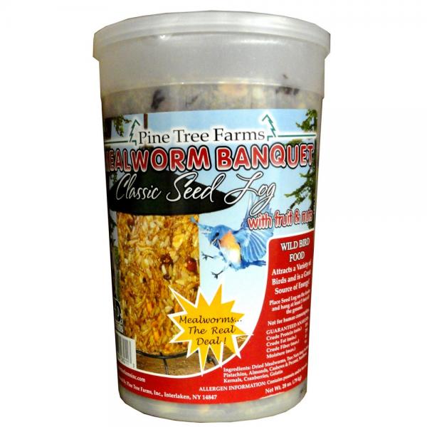 Mealworm Banquet Seed Log 28 oz.